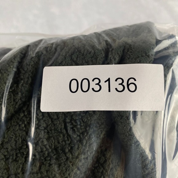 LL Bean Sweatshirt Mens XLT Tall Green Terry Winterloft Fleece 1/2 Zip Pullover - Picture 9 of 9